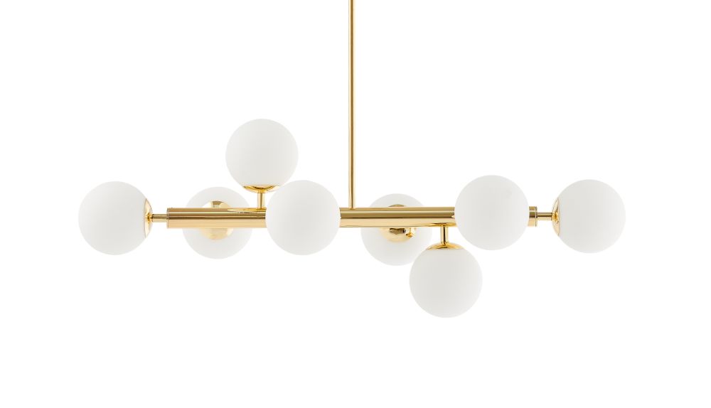 Lampa wisząca Cumulus 2 85x120 cm złota-biała – obraz-1