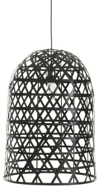 Lampa wisząca z metalowym kloszem 59 cm – obraz-1
