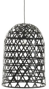 Lampa wisząca z metalowym kloszem 59 cm – obraz-1
