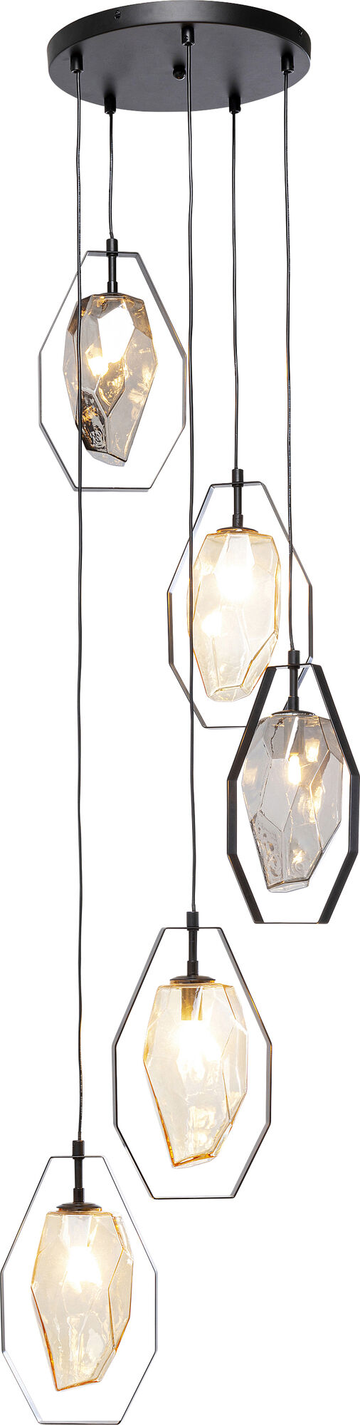 Luster Diamond Fever Spiral crna Ø42cm – slika-1.