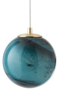 Lampa wisząca Dany ∅15x151 cm niebieska – obraz-1