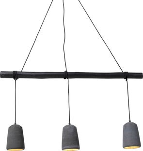 Lampadario Dining Concrete Nero Tre – immagine-1.