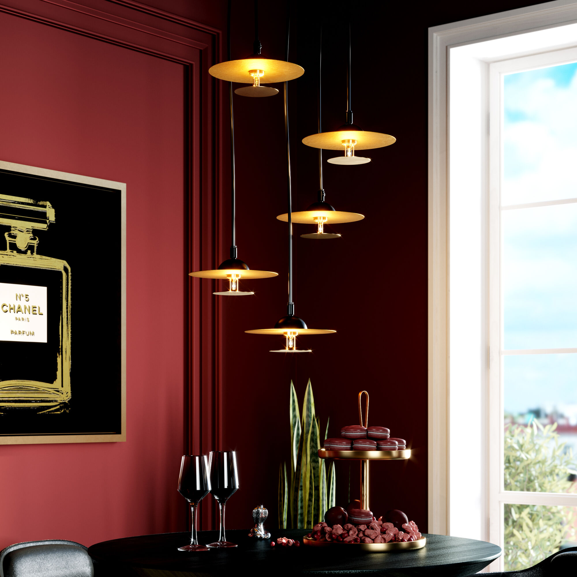 Pendul Disc Spiral Cinque – imagine-1.