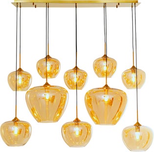Pakabinamas šviestuvas Sphere Amber 160cm – paveikslėlis-1.