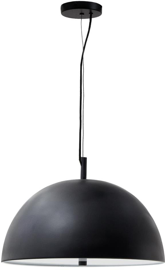 Lampa wisząca duża czarna metalowa Ø 40 cm – obraz-1