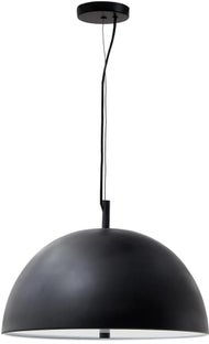 Lampa wisząca duża czarna metalowa Ø 40 cm – obraz-1