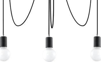 Żyrandol EDISON 3 czarny – grafika-1.