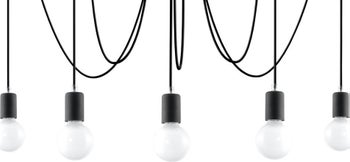 Żyrandol EDISON 5 czarny – grafika-1.