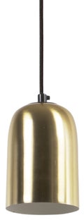 Lampa wisząca metalowa złota Ø15x28 cm – obraz-1