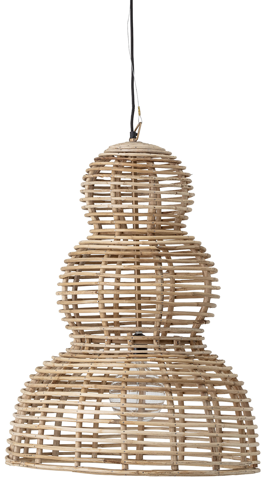 Lampa wisząca Fadil Ø54x77 cm naturalna – obraz-1