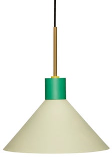 Lampa wisząca Geta Ø35x38 cm jasnozielona – obraz-1