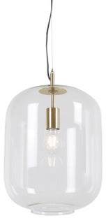 Lampa wisząca Ø30x38 cm - klosz transparentny – obraz-1
