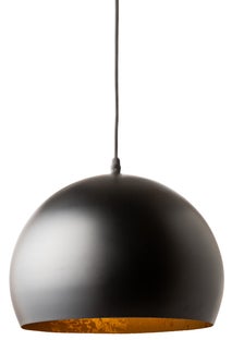 Lampa wisząca metalowa czarno-złota Ø30 cm do nowoczesnych wnętrz – grafika-1.