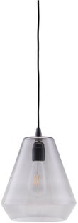 Lampa wisząca Hood ∅23x25 cm transparentno-szara – obraz-1