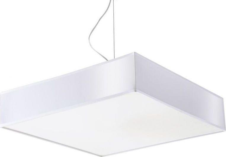 Lampa wisząca z tworzywa sztucznego ∅45x80 cm biała – obraz-1