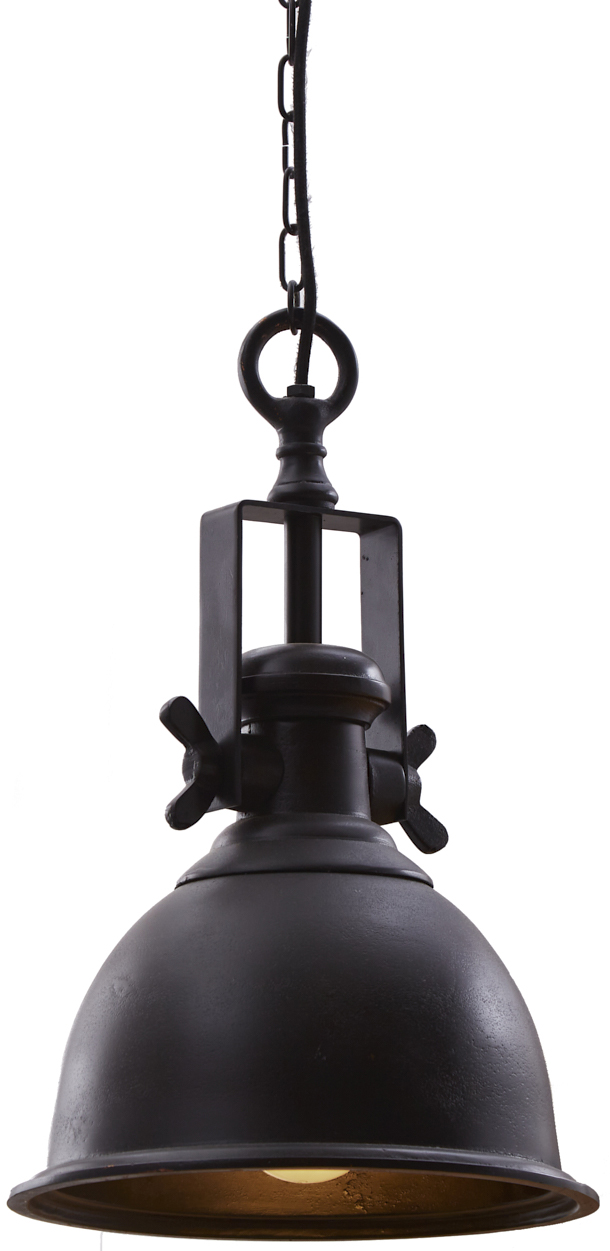 Lampa wisząca postarzana czarna Ø29x45 cm – grafika-1.