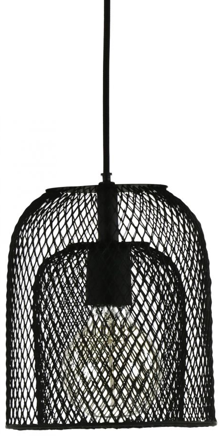 Lampa wisząca Kabu Ø19x22 cm czarna – obraz-1