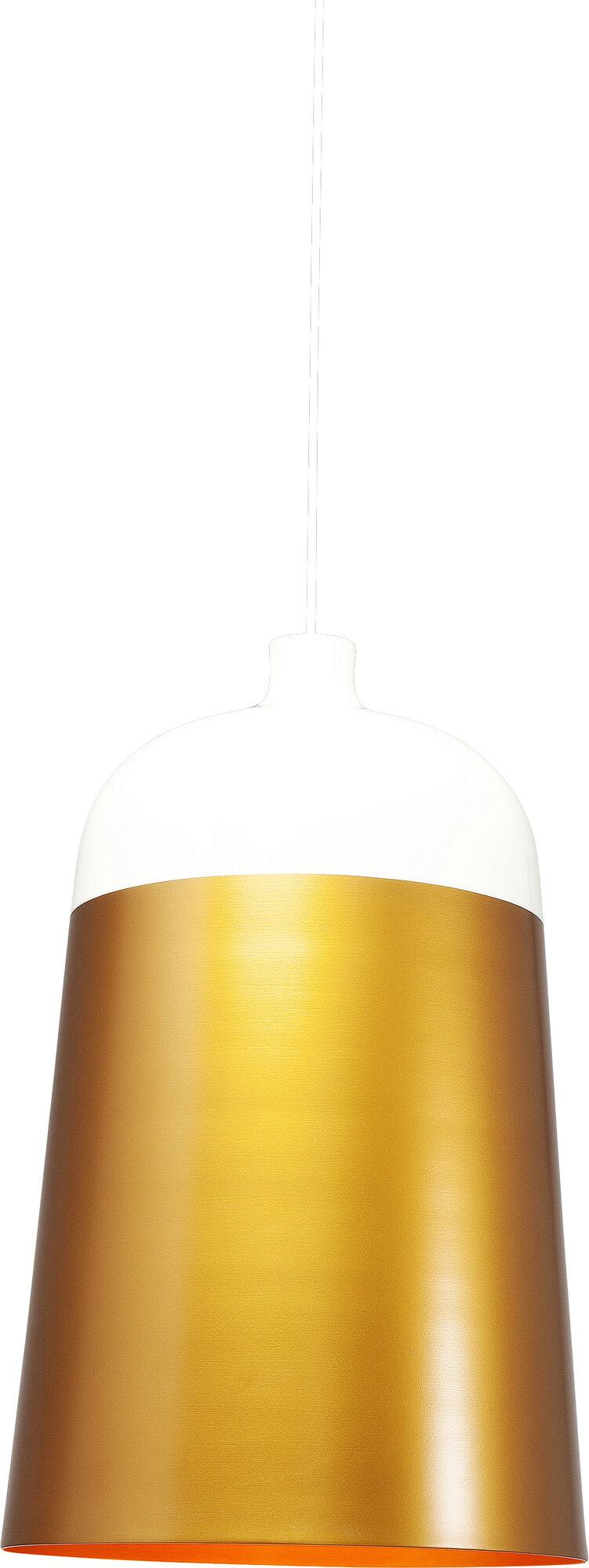 Lampa wiszaca La Olla Ø33 cm brązowo-biała – obraz-1