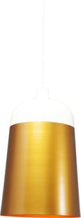 Lampa wiszaca La Olla Ø33 cm brązowo-biała – obraz-1