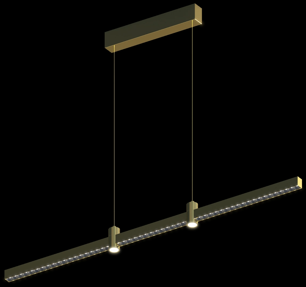 Lampa wisząca LED 100x150 cm złota 5904139915578 » Altavola Design ...