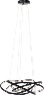 Lustra tip pendul Saturn Negru Ø72 cm – imagine-1.