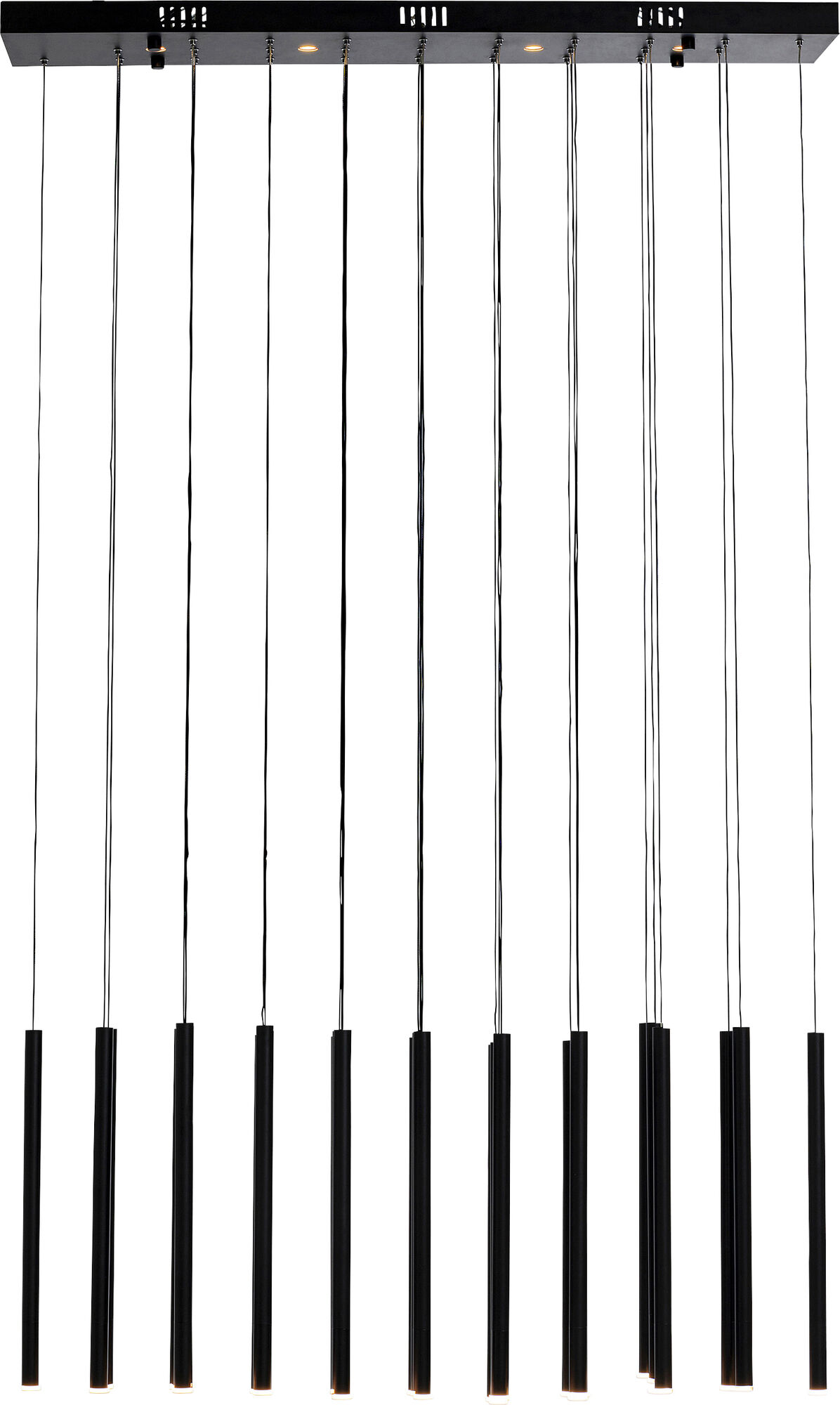 Matt Fekete Living Vegas Függőlámpa  Led 120Cm – kép-1.