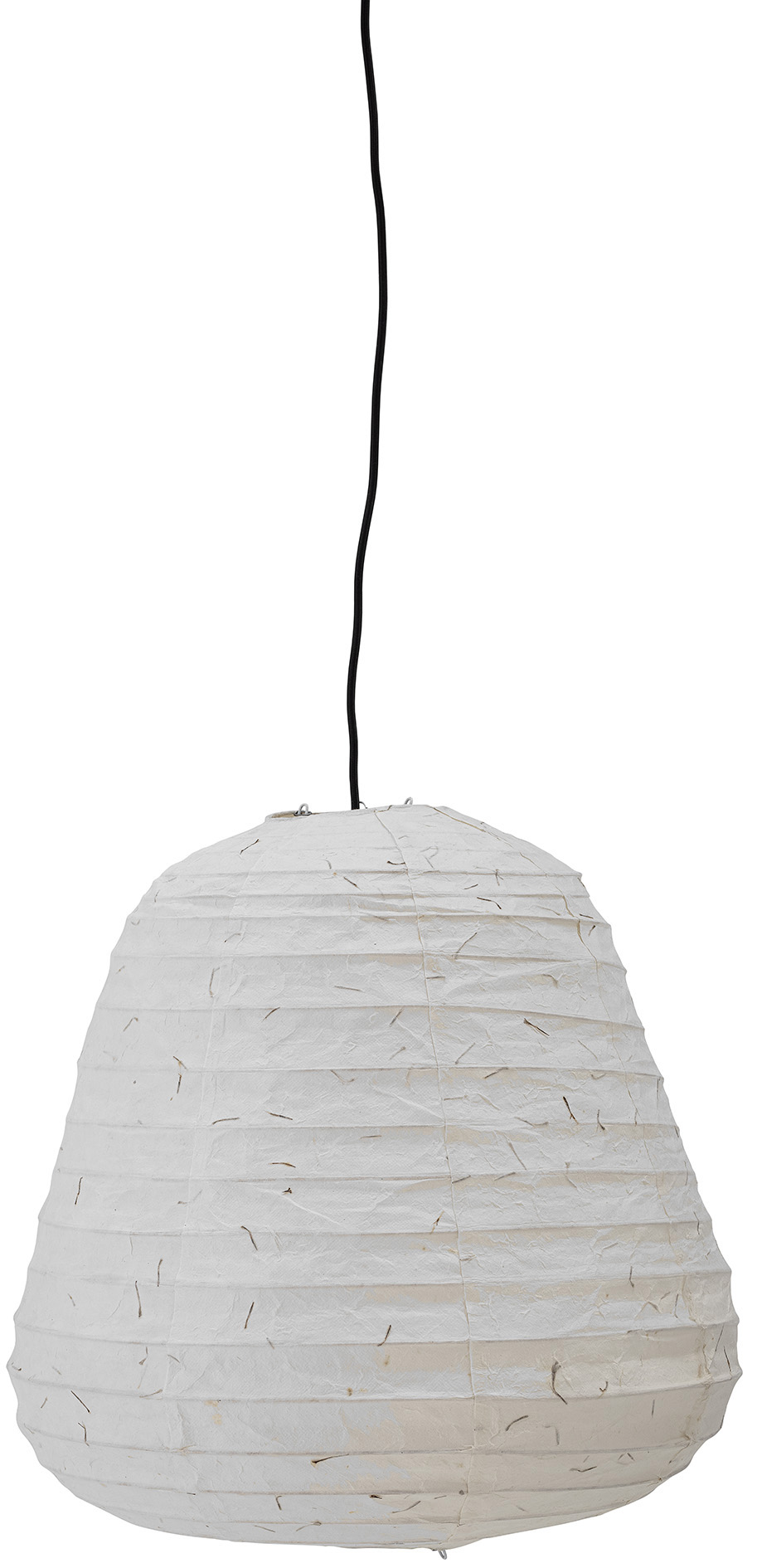 Lampa wisząca naturalna abażur papierowy Ø50x52 cm  – obraz-1