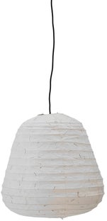 Lampa wisząca naturalna abażur papierowy Ø50x52 cm – obraz-1