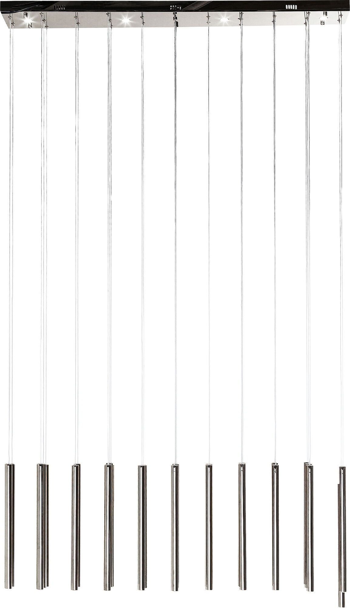 Lampa wisząca LED chromowana 120x200 cm  – obraz-1