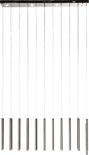 Lampa wisząca LED chromowana 120x200 cm – obraz-1