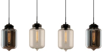 Lampa wisząca London Loft No. 2 SCCL4 transparentna przydymiona – obraz-1