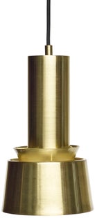 Lampa wisząca Ø15x26 cm mosiężna – obraz-1