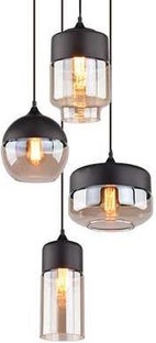 Lampa wisząca Manhattan Chic Mix Co czarna – obraz-1