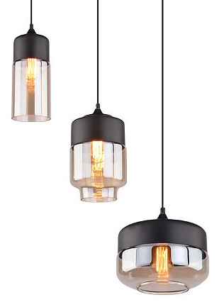 Lampa wisząca Manhattan Chic Mix No.1 CL3 76x130 cm czarna – obraz-1
