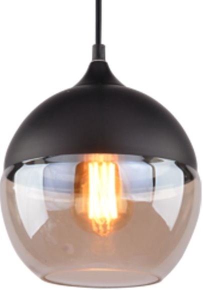 Lampa wisząca Manhattan Chic No. 1 czarno-bursztynowa – obraz-1