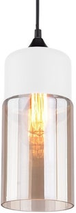 Lampa wisząca Manhattan Chic No. 4 biało-bursztynowa – obraz-1