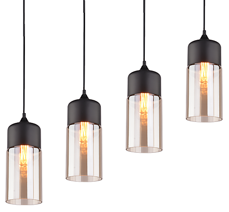 Lampa wisząca Manhattan Chic No.7 102x130 cm czarna – obraz-1