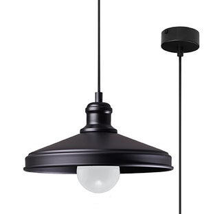 Lampa wisząca Mare ∅25x102 cm czarna – obraz-1