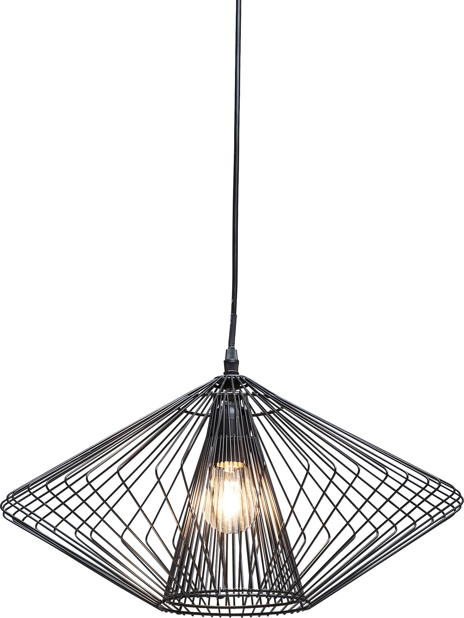 Lampa wisząca Modo Wire 44x24 cm czarna – grafika-1.