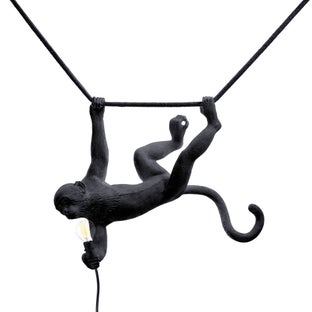 Lampa wisząca Monkey Swing 59x44 cm czarna – obraz-1