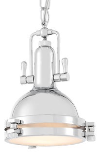 Lampa wisząca Nautilius Ø12x121 cm chromowa – obraz-1