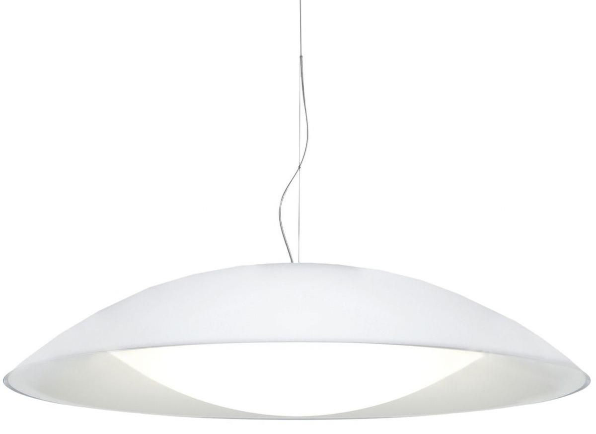 Lampa wisząca Neutra 90x22 cm biała – obraz-1