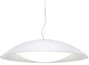 Lampa wisząca Neutra 90x22 cm biała – obraz-1