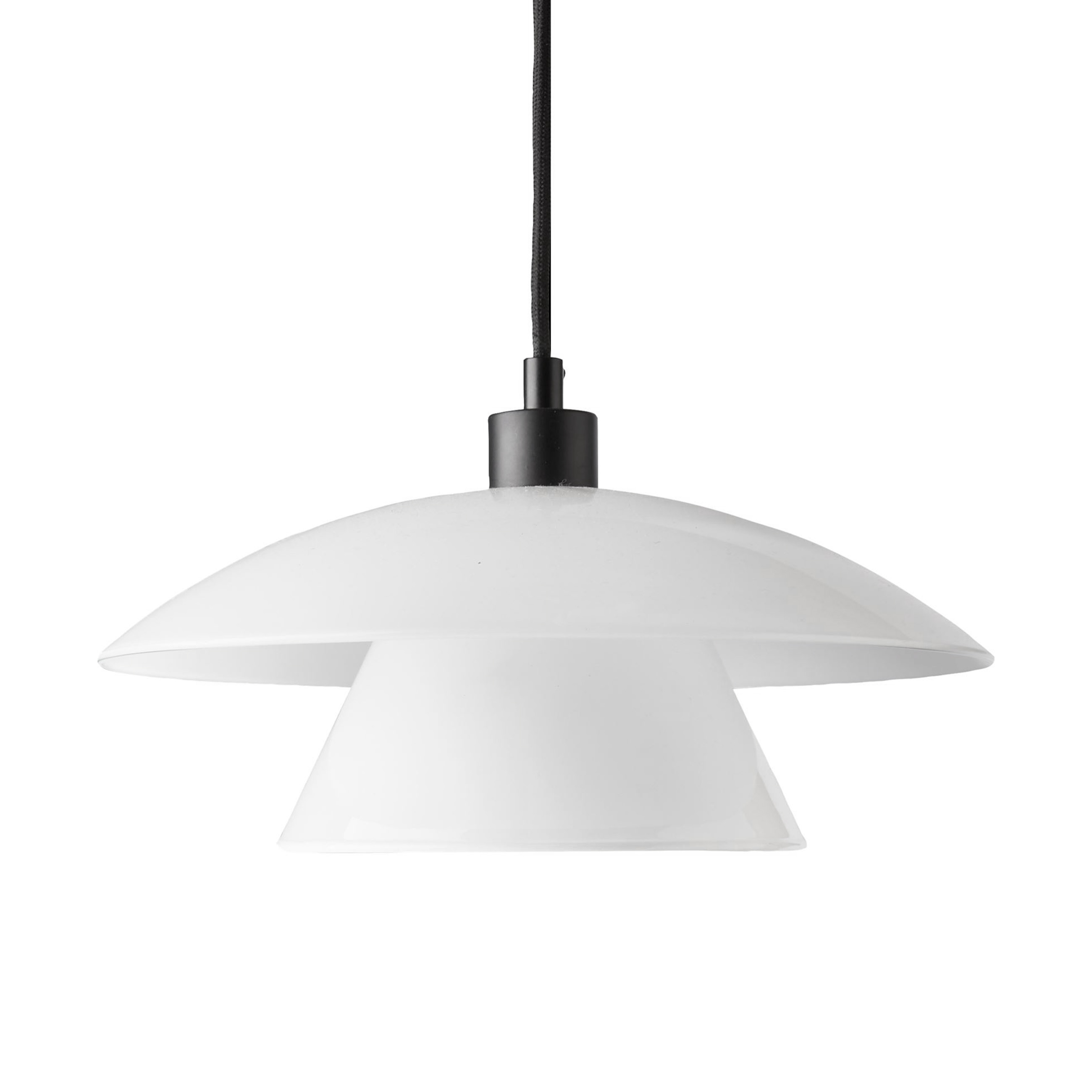 Lampa wisząca Norup D28 szklana w opalowym kolorze w nowoczesnym stylu – grafika-1.