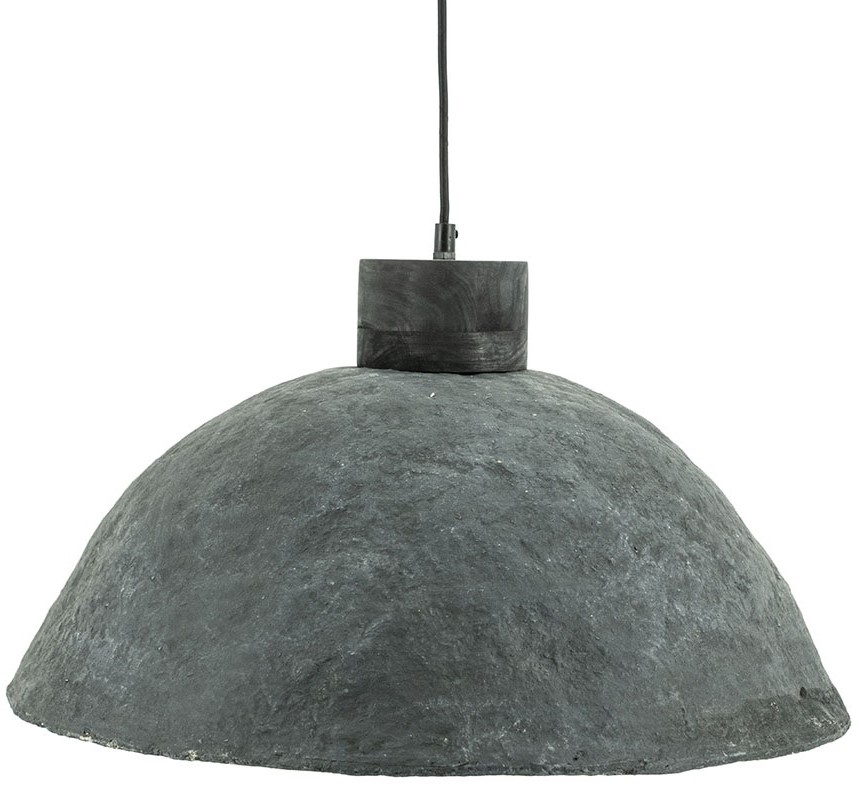 Lampa wisząca Ø50 cm szara – obraz-1