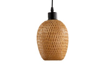 Lampa wisząca ORGANIC LIVING 20 cm bambus naturalny – grafika-1.