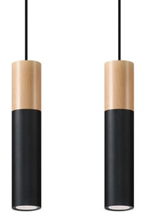 Lampa wisząca PABLO 2 czarna – grafika-1.