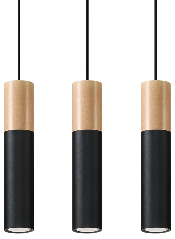 Lampa wisząca PABLO 3L czarna – grafika-1.