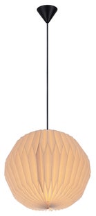 Lampa wisząca papierowy klosz abażur 30x26 cm – obraz-1