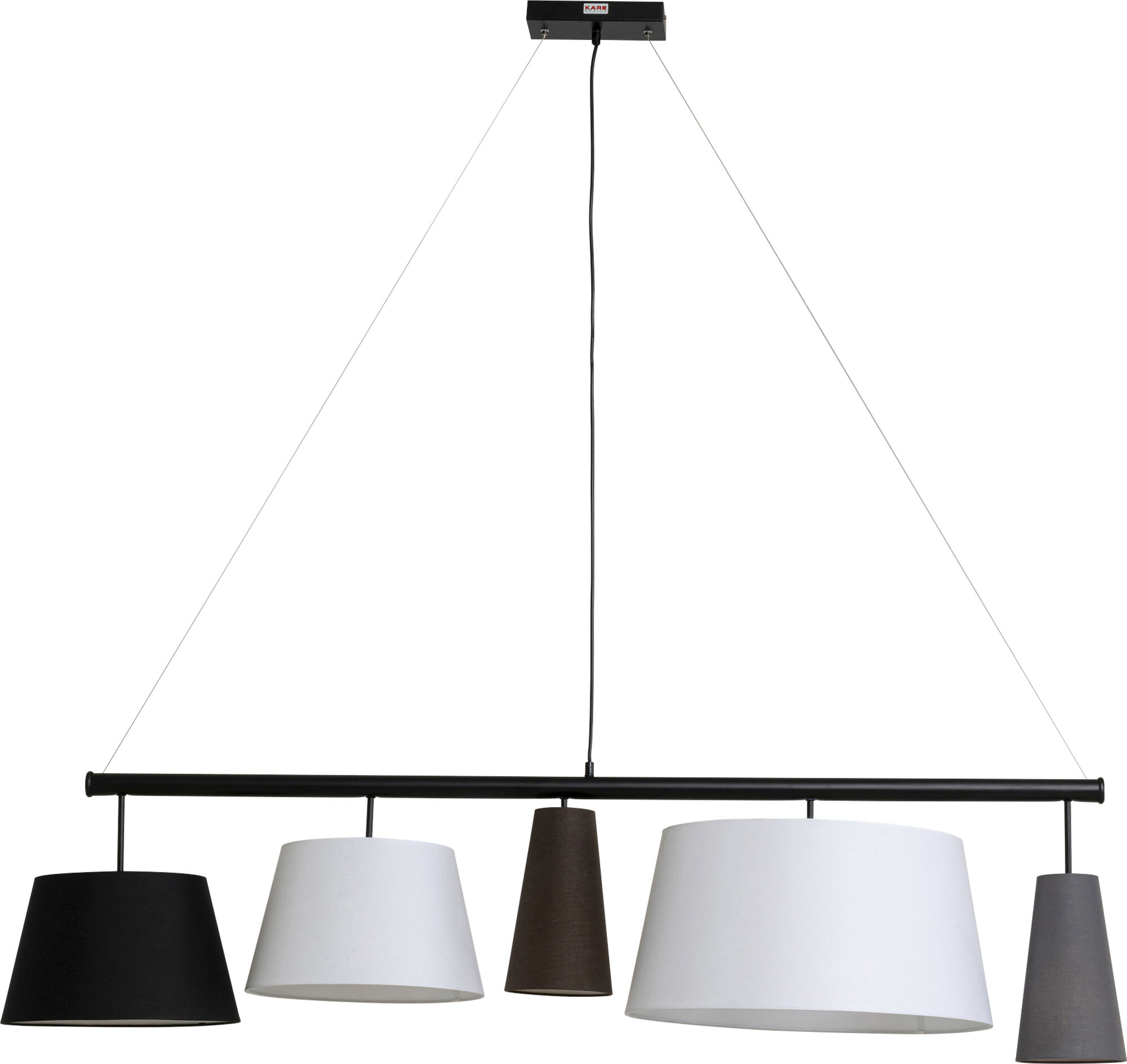 prekė: Pakabinamas šviestuvas Parecchi Black 140.